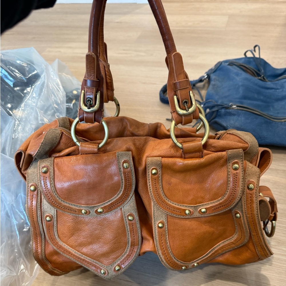 Brown Leather Women's Bag Sandra Robert's